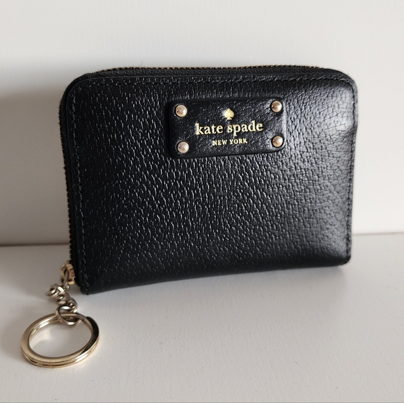 Kate Spade Black Leather Grove Street Dani Zip Around Wallet - Picture 1 of 4